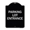 Signmission Parking Entrance Parking Lot Entrance Heavy-Gauge Aluminum Sign, 24" x 18", BW-1824-23450 A-DES-BW-1824-23450 - alternate 1